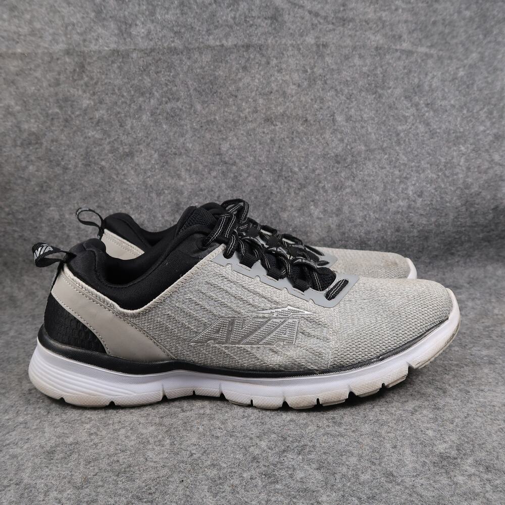 Avia Shoes Mens 9.5 Athletic Trainers Running Sneaker Active Comfort Casual Grey
